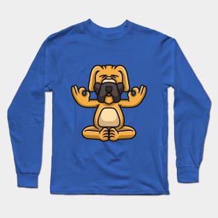 meditation dog Long Sleeve T-Shirt